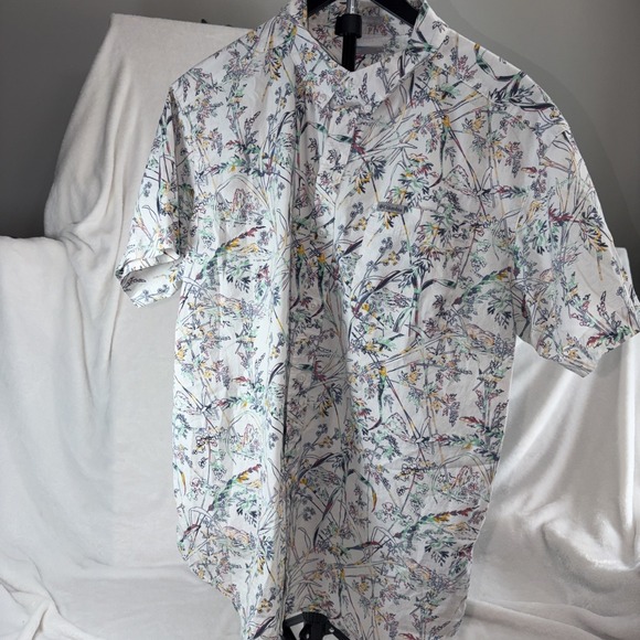 Columbia Other - Columbia Rapid Rivers Men Large Regular Fit Abstract Tropical Hawaiian Retro Vac